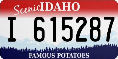 ID license plate I615287