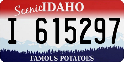 ID license plate I615297