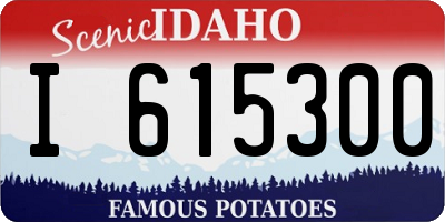ID license plate I615300