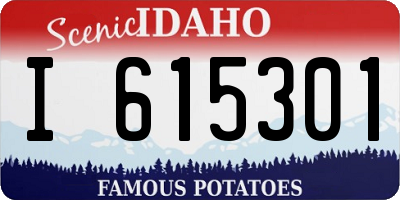 ID license plate I615301