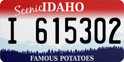 ID license plate I615302