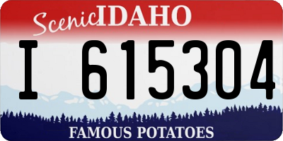 ID license plate I615304