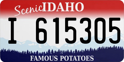 ID license plate I615305