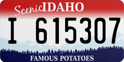 ID license plate I615307