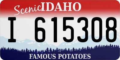 ID license plate I615308