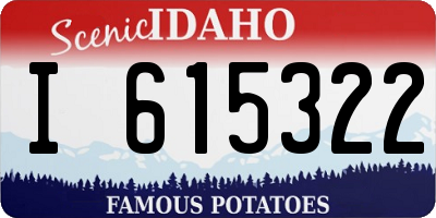 ID license plate I615322