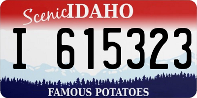 ID license plate I615323