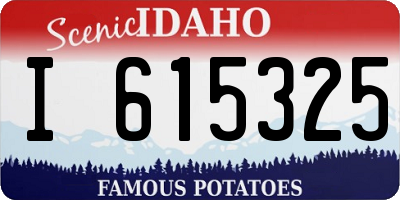 ID license plate I615325
