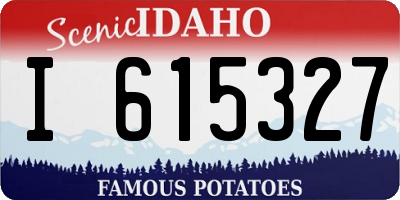 ID license plate I615327