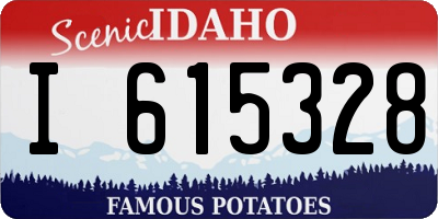 ID license plate I615328
