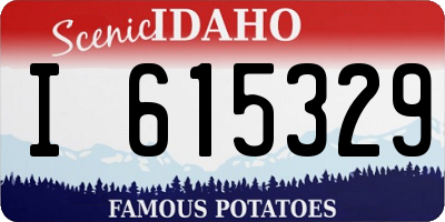 ID license plate I615329