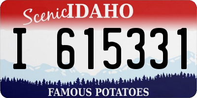 ID license plate I615331