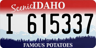 ID license plate I615337