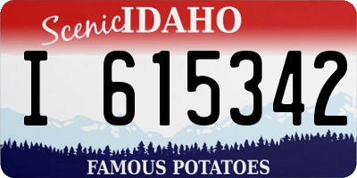 ID license plate I615342