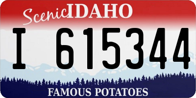 ID license plate I615344