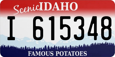 ID license plate I615348