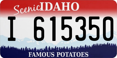ID license plate I615350