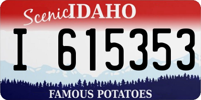 ID license plate I615353