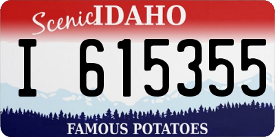 ID license plate I615355