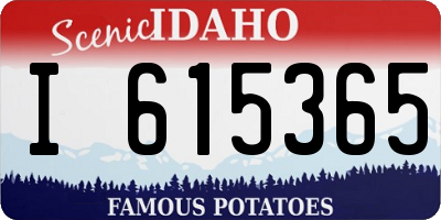 ID license plate I615365