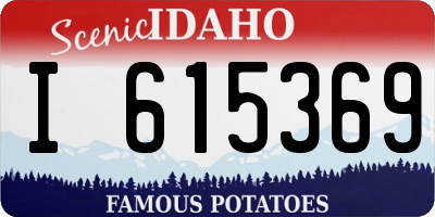 ID license plate I615369