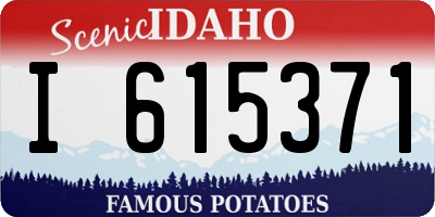 ID license plate I615371