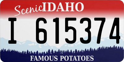 ID license plate I615374