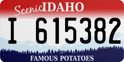 ID license plate I615382