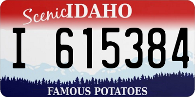 ID license plate I615384