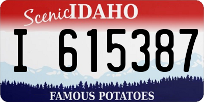 ID license plate I615387