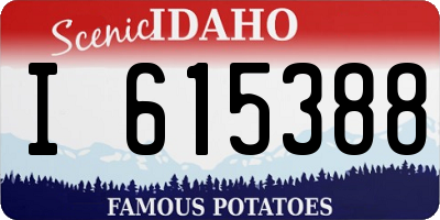 ID license plate I615388