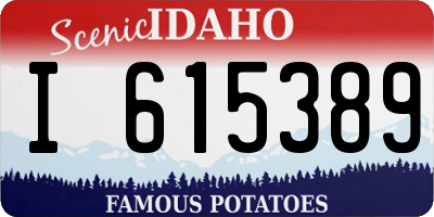 ID license plate I615389