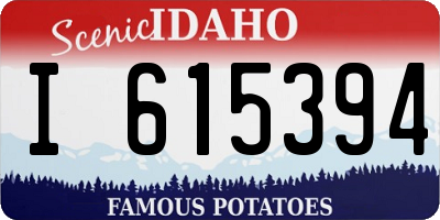 ID license plate I615394