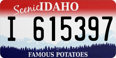 ID license plate I615397