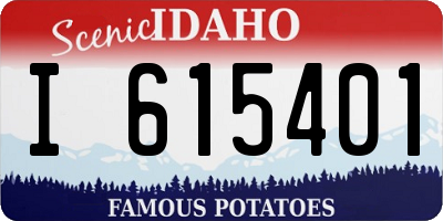 ID license plate I615401