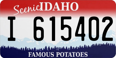 ID license plate I615402