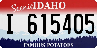 ID license plate I615405