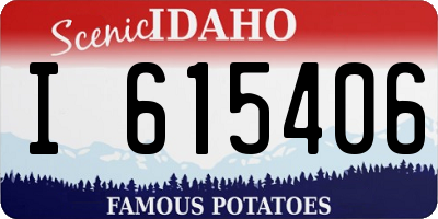 ID license plate I615406
