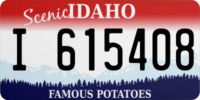 ID license plate I615408
