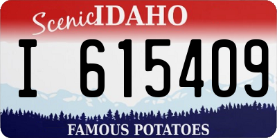 ID license plate I615409