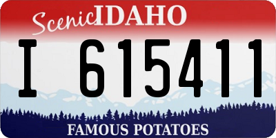 ID license plate I615411