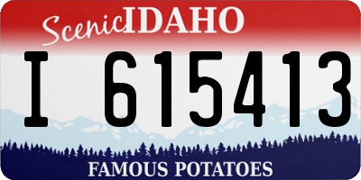 ID license plate I615413