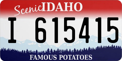 ID license plate I615415