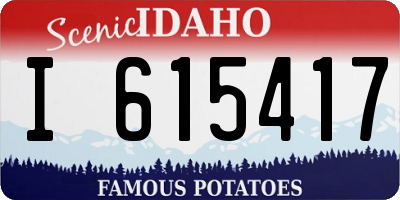 ID license plate I615417
