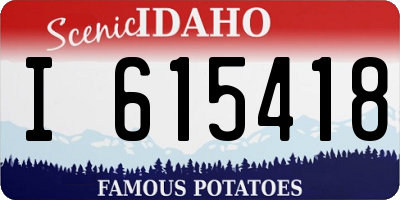 ID license plate I615418
