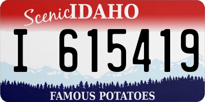 ID license plate I615419