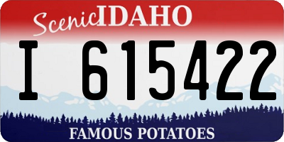 ID license plate I615422