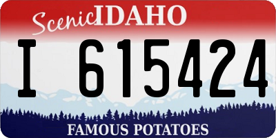 ID license plate I615424