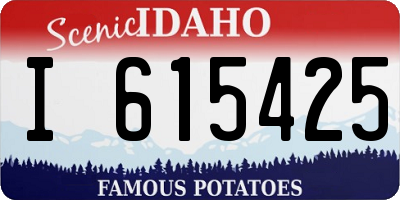 ID license plate I615425