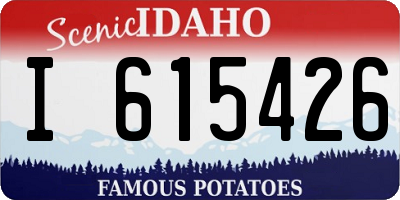 ID license plate I615426